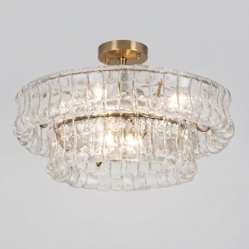 Maxax 20" Clear Glass Chandelier