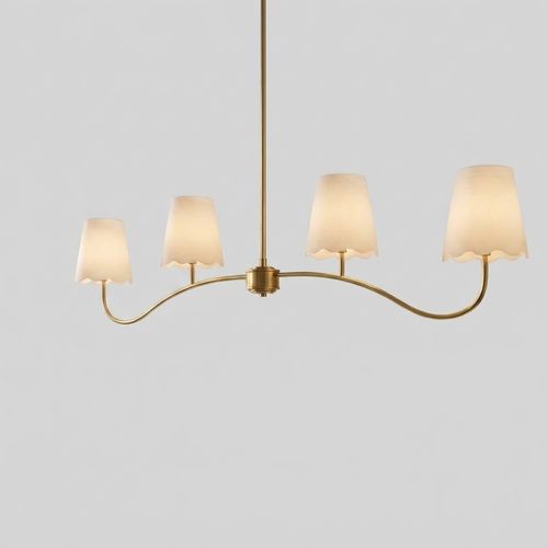 Maxax Modern Gold Linear Island Chandelier